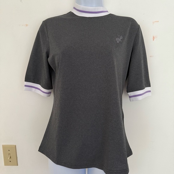 FOOTJOY GOLF NWT Women’s Gray Heather Mock Neck Top NWT - Picture 1 of 8